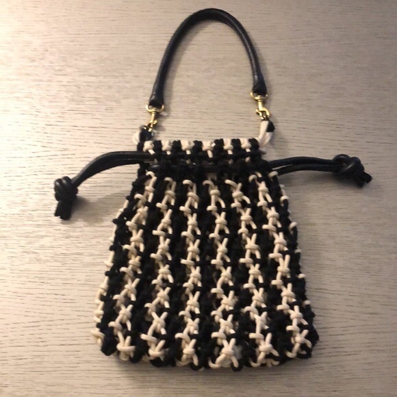 Clare V. Los Ángeles Stylish Black and White Women's Bag - Picture 6 of 14